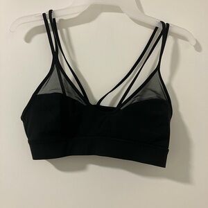 Lululemon Athletica Black Mesh Strappy Bra